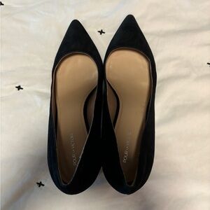 Pour La Victoire Suede Block Heel Pumps 9.5